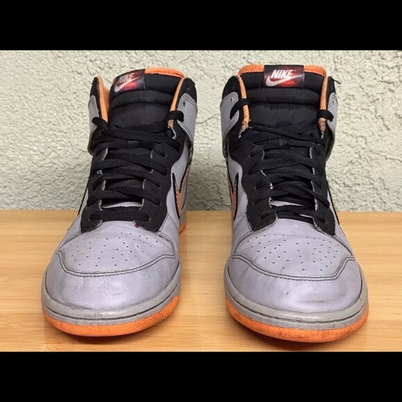 Size‎ 12 - Nike Dunk High “Superhuman” Orange Grey Black - Picture 4 of 10